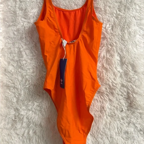 Adidas Original Womens Orange Trefoil Swim - XS ED7470 - Picture 3 of 7
